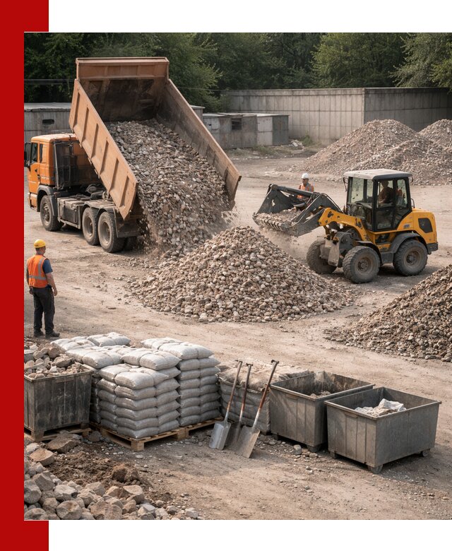 Вторичные материалы для отсыпки в Ломоносове — поставка и доставка