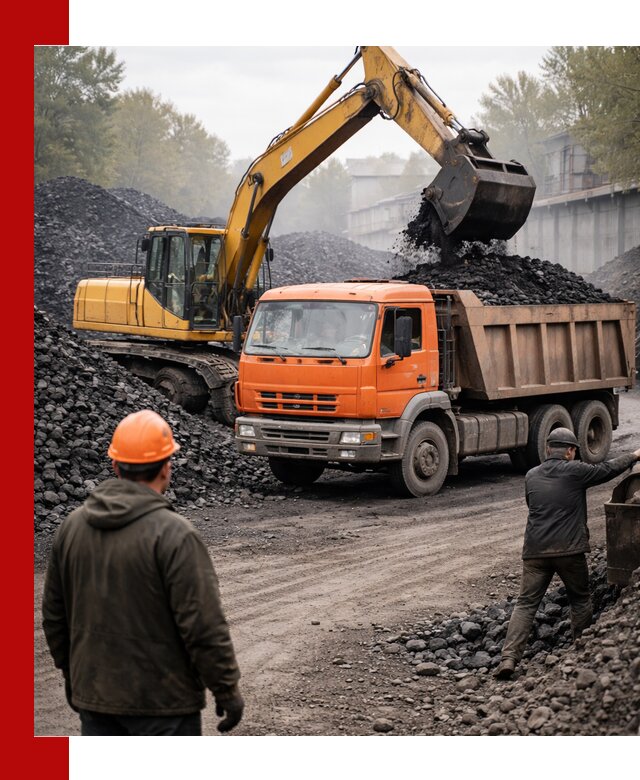 Доставка угля автотранспортом в Ломоносове быстро и выгодно