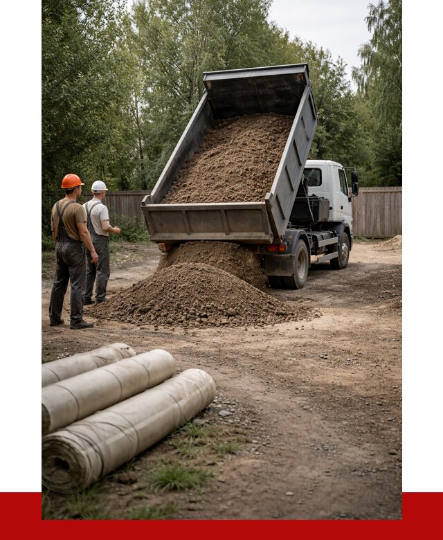 Доставка сыпучих материалов самосвалом в Ломоносова от 4303 р. | ПРОНЕРУДЛмн