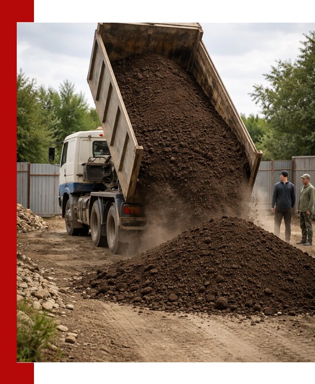 Доставка самосвалом 10 кубов в Ломоносове быстро и надёжно