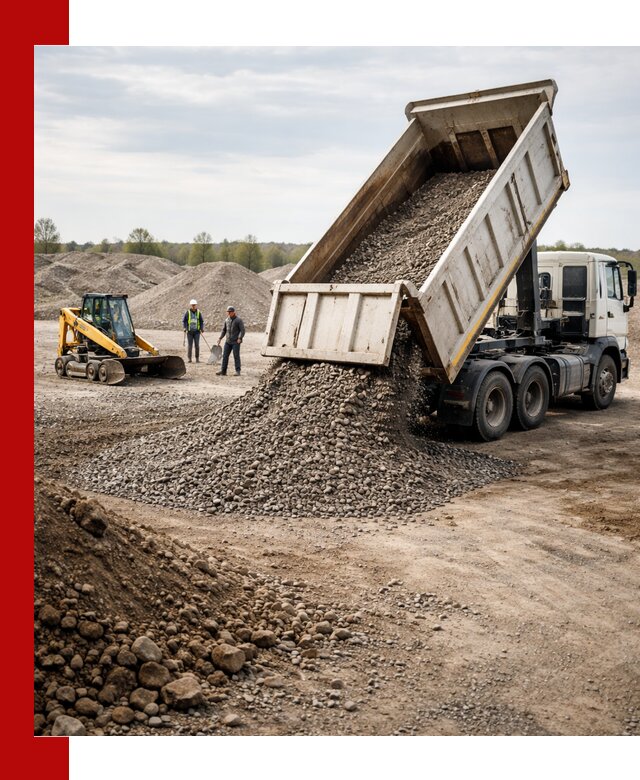 Доставка самосвалом 25 м³ в Ломоносове быстро и надежно