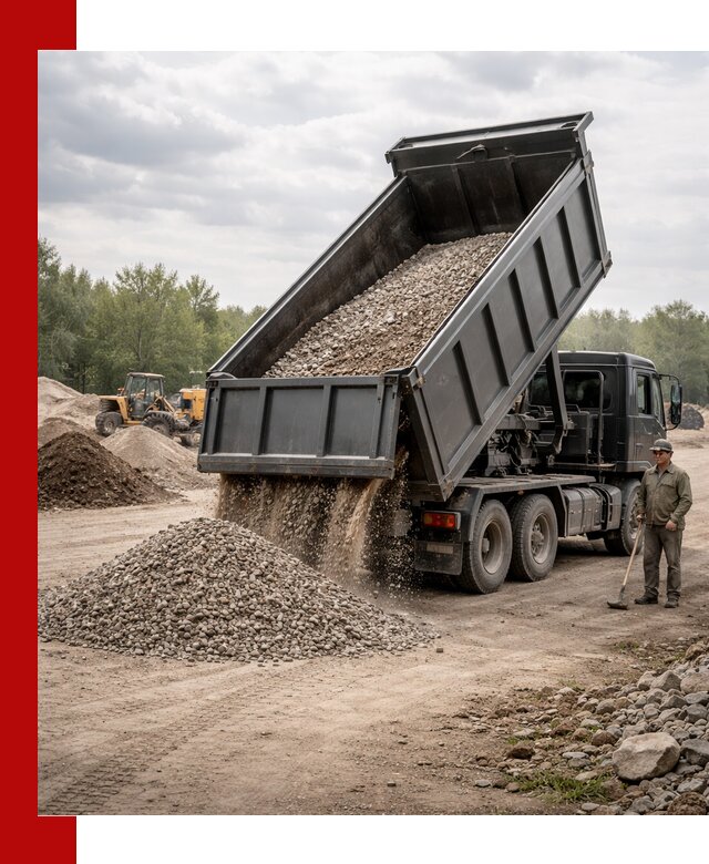 Доставка самосвалом 30 м3 по выгодным ценам в Ломоносове