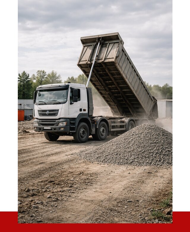 Доставка самосвалом 40 кубов в Ломоносове от 9221 р. | ПРОНЕРУДЛмн