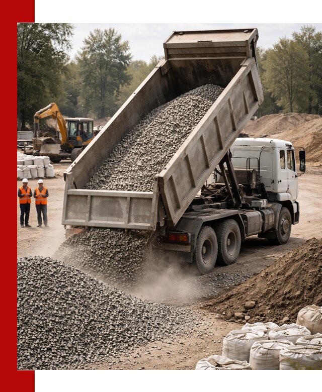 Аренда самосвала в Ломоносове для доставки сыпучих и нерудных материалов