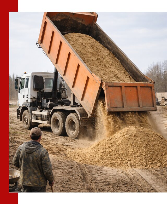 Аренда самосвала 20 тонн для перевозки грузов в Ломоносове