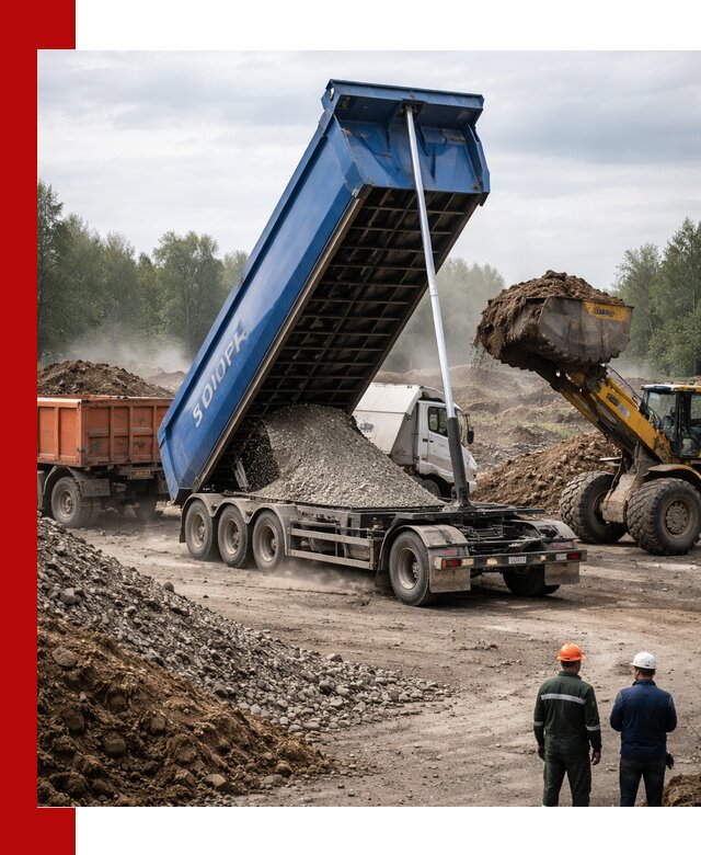 Аренда тонар 40 тонн в Ломоносове с доставкой материалов