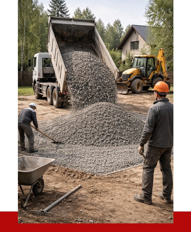 Отсыпка участка щебнем в Ломоносове от 6659 р. ПРОНЕРУДЛмн