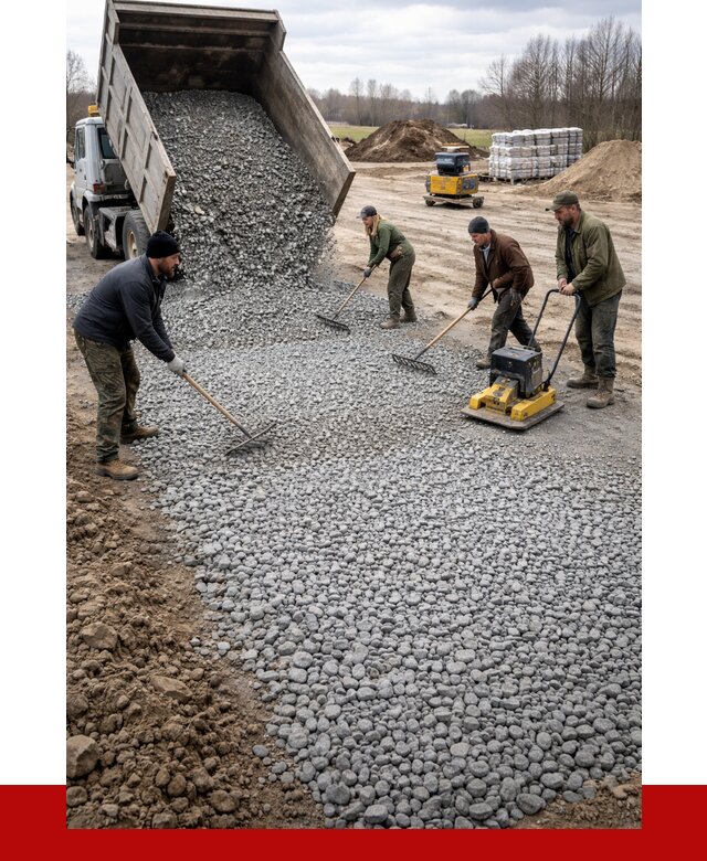 Устройство щебеночной подушки в Ломоносове от 4610 р. ПРОНЕРУДЛмн